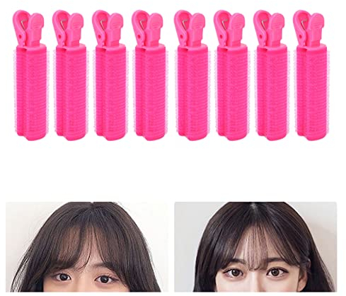 Haarwurzelclip Natürlicher Flauschiger Lazy Instant Bang Heatless Curler Adhesive Hair Volumizing Curler Roller Clip Styling Hair Styling Tool Hair Volume Curler Roller Clip, 8pcs Hair Curlers Rollers