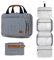 Kulturbeutel Reise Kulturtasche Zum Aufhängen Große Kapazität Kosmetiktasche Waschtasche für Damen Kulturbeutel zum Aufhängen mit Haken zum Aufhängen, Nasse Taschen （Marineblau）