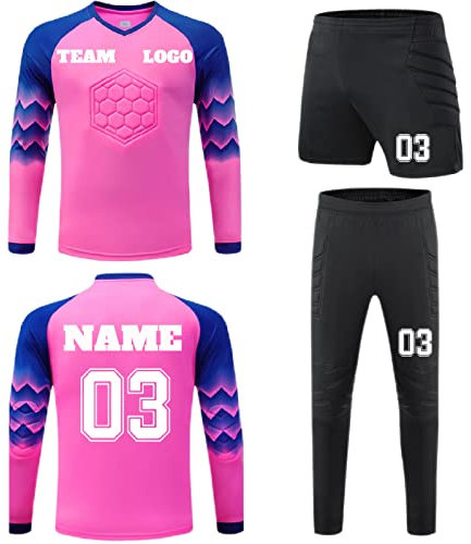 LJYTMZ Personalizza La Maglia da Portiere per Bambini, Maglie da Portiere Personalizzate per Uomo con Il Nome del Numero, Il Logo della Squadra, La Maglia da Portiere