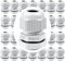 GUUZI 28pz PG11 Pressacavo, IP68 Plastica Impermeabile Regolabile 5-10mm Pressacavi Giunti con Guarnizioni (Bianco)