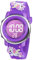 Vicloon Montre Enfant Fille Garcon, Montre Enfant Numérique Sport, 30M Etanche Multifonction Électronique Montres 7 Couleur LED Rétro Eclairage pour 3-12 Ans Enfants Fille Garçon (Violet Foncé)