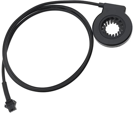 ECSiNG Elektrisches Fahrradpedal KT-V12L 12 Magnete Dual Hall Assist Sensor PAS Pedalsystem 3-poliger SM Stecker Kadenzgeschwindigkeit E-Bike Sensor Zubehör Schwarz ABS