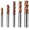 5 fresas de metal duro 4 flautas, 6-12 mm CED TiSiN Coat, broca VHM CNC, brocas de broca para acero, aleación de aluminio, cobre