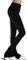 Hsivtns Eiskunstlauf Hose Schlittschuhhose Eiskunstlauf Trainingshose Leggings Fleecefutter Eiskunstlauf Hose Warme Strumpfhose Hose,Schwarz,M