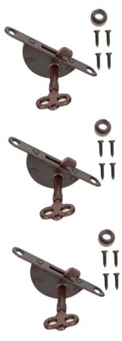 Hemobllo 3 Sätze Halbrundes Seitenschloss Im Retro-stil Vintage Schrankschlüssel Schubladenverschluss Aus Metall Tür-hardware-schlösser Schranktürschlösser Eisen Sperren Doppelte Kugel