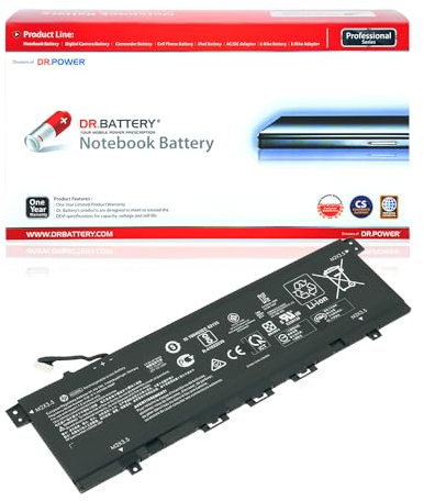 DR. BATTERY KC04XL Batterie Compatible avec HP Envy X360 Envy X360 13-AG 13M-AQ 13-AR 13-ah 13-AQ 13-ah0051wm 13-ag0001la HSTNN-DB8P HSTNN-IB8K L08544-1C1 L08544-2B1 TPN-W133 TPN-W136 [15.2 V]
