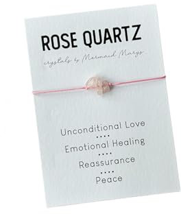 ROSE QUARTZ crystal bracelet | Crystals for unconditional love | Rose Quartz bracelet | Rose Quartz crystals