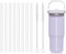 Pailles de rechange compatibles avec le gobelet à paille Stanley IceFlow Flip de 887 ml – L'ensemble d'accessoires comprend 8 pailles et 2 brosses