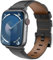 TiMOVO Bracelet de montre en cuir pour Apple Watch série 10 42 mm/série 9 8 7 6 5 4 3 2 1 SE 38 mm 40 mm 41 mm, bracelet de rechange en cuir vintage pour hommes et femmes, Noir