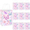 10 Stück Schmetterling Party Taschen,Schmetterlings Geschenktüten,Schmetterling Papiertüten mit Henkel,Mädchen Geburtstag Geschenktüten,Schmetterlinge Gastgeschenke Tüten,Geschenktüten Bunt