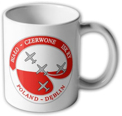 Tasse Team Iskry Bialo-Czerwone Polen Kunstflug-Staffel White #44158