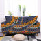 Dehnbare 2-Sitzer-Sofabezüge in Taupe und Orange, moderner Spandex-Couchschoner, Universal-Sofabezüge für Ledersofa, tierfreundlich und verstellbare Passform