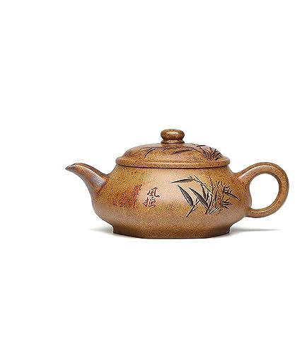 SBCGFY Tetera Zisha, Tetera de Arcilla Morada, sección de Mineral Crudo, Barro cocido a Alta Temperatura, Juegos de té de Tetera de Alta Gama