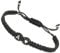 PATIKIL Initial Bracelet, Adjustable Alphabet Letter A Black Rope Bracelet Matching Couple for Women Personalized Gifts Friendship