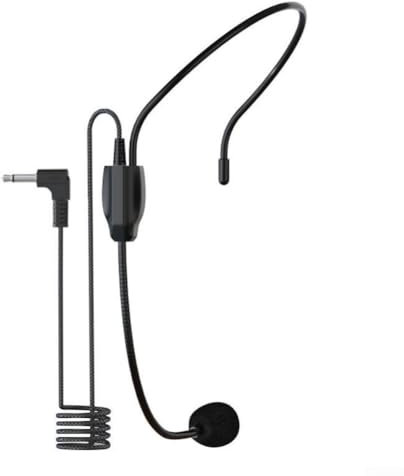 Lecreatekit Microphone monté sur la tête, perche filaire flexible pour voix légère 3 5 mm microphone casque pour applications éducatives vocales