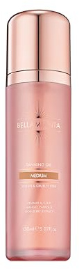 Bellamianta Tanning Oil Self Tan, Fake Tan, Streak-Free, Medium 150ml | Suitable for All Skin Types, Vitamin C, E & A, Superfruit Blend, 7-Day Lasting, Natural Flawless Finish