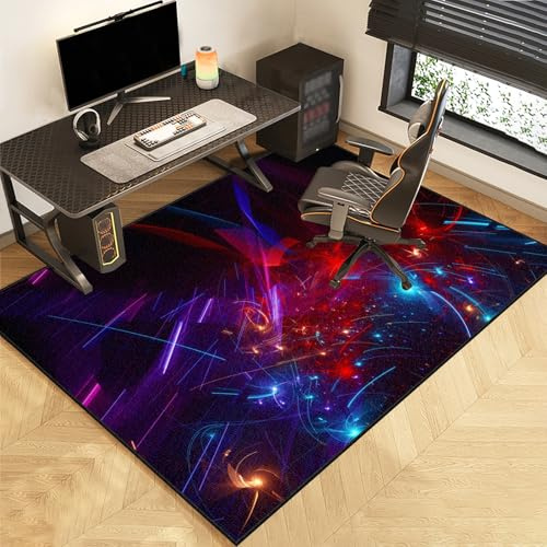 Bodenschutzmatte Gaming Stuhl Unterlage 100 x 120 cmStuhlmatte für Harte böden Bürostuhlunterlage rutschfest Kratzfest Schutzmatte Bürostuhl Gaming Teppich Schreibtischstuhl Unterlage für Laminat