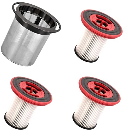 Ersatzfilter für Bosch Unlimited 7, Waschbarer HEPA-Filter aus Edelstahl Zubehör Wrsatzteile für Bosch Akku-Staubsauge BKS711XXL BBS711W BBS712A BCS711GB BKS711MALL