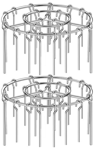 Support de gril pour friteuse à air, support de brochette friteuse à air 2 pièces, kebab vertical pour barbecue pour une cuisson uniforme, accessoires brochettes barbec