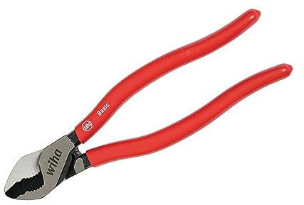 Wiha 32602 Soft Grip Cable Cutters, 7.9/200mm OAL, 20mm Copper/Alum Multi Strand, Vinyl Handle, Multi Color, PLIERS, Cutting