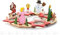 Rudolphs Schatzkiste Ersatzteile & Bastelbedarf Bastelsatz Adventskranz Breite x Höhe x Tiefe 24 cmx8 cmx24 cm NEU Erzgebirge Bastelset Selbstbausatz