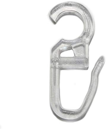 Efitex® Überklipshaken, Faltenlegehaken 10mm, 25 Stück, transparent