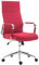 CLP Bürostuhl Kolumbus Stoff I Ergonomischer Chefsessel I Komfort Für Lange Arbeitstage I Robust Und Langlebig Für Gaming Und Home-Office, Farbe:rot