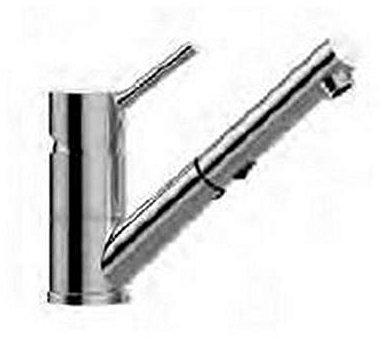 BI183CR Miscelatore lavello monoforo doccia estraibile cromato BIRILLO PAFFONI