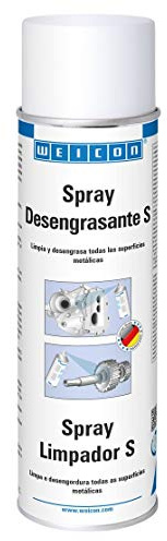 WEICON Spray Desengrasante S | 500 ml | Para todos los metales, vidrio, cerámica y numerosos plásticos | Transparente