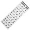 Keyboard Stickers Laptop Spanish/English/Russian/French/Deutsch/Arabic/Korean/Japanese/Hebrew/Thai Letters Keyboard Layout Cover,Russian White