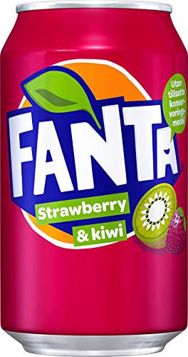 3 x 24 Fanta Strawberry & Kiwi/Fraise & Kiwi (72 x 0,33 L canettes) & FiveStar stylo gratuit