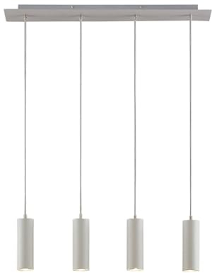 Lindby Esstisch Pendelleuchte, Hängeleuchte Metall weiß Hängelampe 4x GU10 max. 35W ohne Leuchtmittel Esszimmer Küche Wohnzimmer
