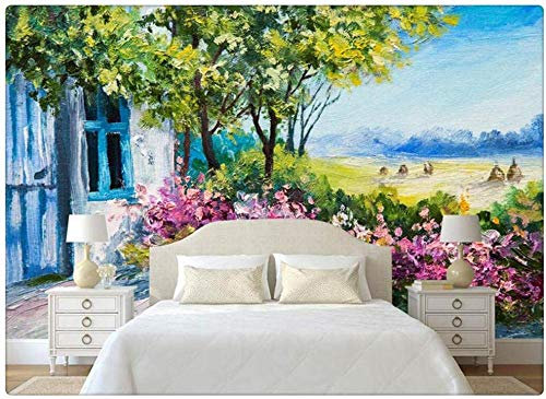 ZHEN WALLPAPER 3D-Fototapeten Europäische Wandtapete Italien Stadt Fantastische Wandtapeten Landschaften Wohnkultur Tapeten Tapeten 3D * 200 cmx140cm (78,7x55,1 Zoll)