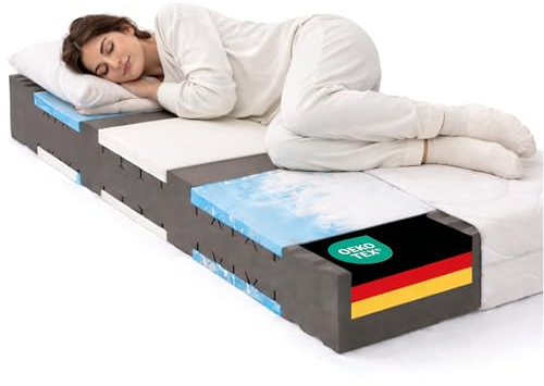 BeCo Vision Top Matratze 180x200 cm H4-7 Zonen Kaltschaummatratze - Stiftung Warentest GUT (2020) - ergonomisch für Seiten- & Rückenschläfer mit 22 cm Höhe - Oeko-TEX - Made in Germany