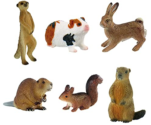 Bullyland Waldtiere - 6-teiliges Spielfiguren Set