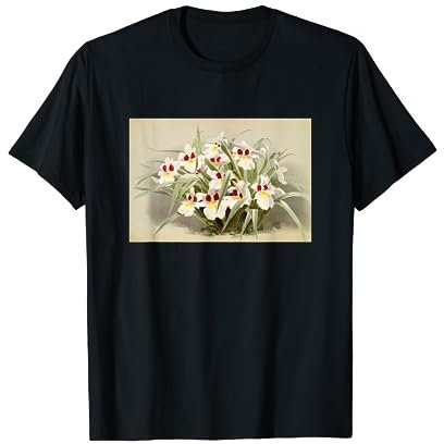 Vintage Odontoglossum Roezlii Orchidee Fiori e piante Maglietta
