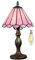 Kinbolas Tiffany Style 8 Zoll Tischlampe Rosa Serie Buntglas Lampenschirme Kleine Nachttischlampe Lesen Antike Schreibtischlampe Wohnzimmer Schlafzimmer Büro Vintage Art Deco Viktorianisch