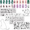 RUNRAYAY 4Pcs Cute Cats Nail Art Stamping Plates Set, Animals Design Nail Image Stamp Plates Manicure Templates for Women and Girls DIY Printing Tools Nails Stencil