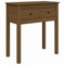 vidaXL Table Console Table de Couloir Table d'Entrée Table d'Appoint Salon Salle de Séjour Maison Intérieur Marron Miel 70x35x75 cm Bois Massif de Pin