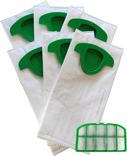 Filterline Sacchetti Profumati e Filtro Griglia Made in Italy Compatibile per vk200 vk220 (6 Sacchetti Profumati)
