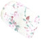 Wollhuhn ÖKO Mädchen/Damen/Buben Cooles Elastisches Stirnband/Haarband Bequem Jersey Baumwolle Viele Motive 21215155 (Blumen Weiß/Rosa/Mint)