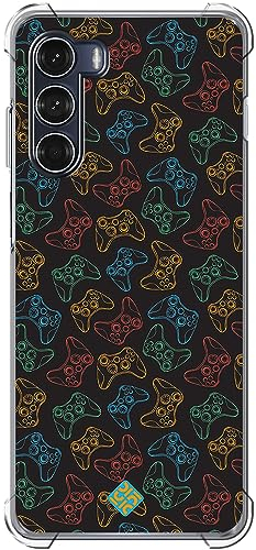 Movilshop Custodia antiurto per Motorola Moto G200 5G Disegno Gamers [ Controller Xbox ] Angolo Rinforzato Silicone 1,5 mm di spessore flessibile trasparente