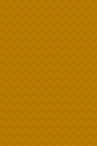 Gold / Yellow Patterned Notebook - 120 page lined notebook