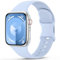 Higgs Silikon Armband Kompatibel mit Apple Watch Armband 38mm 40mm 41mm 42mm 44mm 45mm 46mm 49mm Damen Herren, Weich Sport Ersatz Armbänder für iWatch se Series 10 9 8 7 6 5 4 3 2 1 Ultra,Hellblau