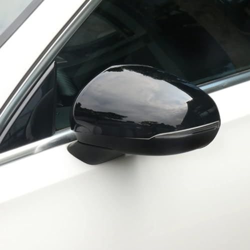 ICOMPY 2 Stück Spiegelkappen für Mercedes Benz CLA C118 A Class W177 2019-2021, Rückspiegel Abdeckkappe Auto Seitenspiegel Abdeckung (Links & rechts),B/Glossy-Black