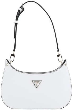 GUESS Damen Meridian Top Zip Shoulder Bag Umhängetasche, Mini-Reißverschluss Oben, Stein