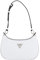 GUESS Damen Meridian Top Zip Shoulder Bag Umhängetasche, Mini-Reißverschluss Oben, Stein