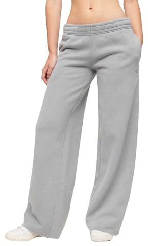 Superdry Damen Vintage Wash Straight Jogger Hose, Taubengrau, 38