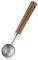 Messlöffel, 15ml Retro Kaffeelöffel mit Schwarzem Walnuss-Griff, Kaffeelöffel aus Edelstahl 16cm für Kaffeebohnen, Tee, Eisportionierer(Silber)