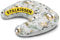 Amilian Stillkissen Klein - Stillmond - Nursing Pillow - Stillhörnchen - Kleines Stillkissen für Baby - Stillkissen Mond - Stillkissen unterwegs - Stillkissen Halbmond Panda Garten Oase